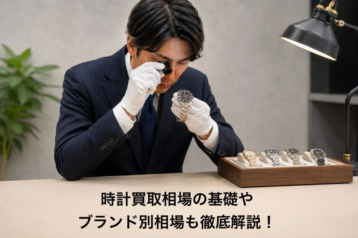 時計買取相場の基礎やブランド別相場も徹底解説!