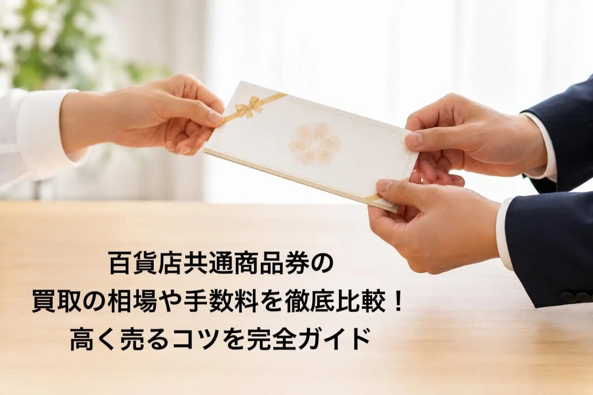百貨店共通商品券の買取の相場や手数料を徹底比較!高く売るコツを完全ガイド
